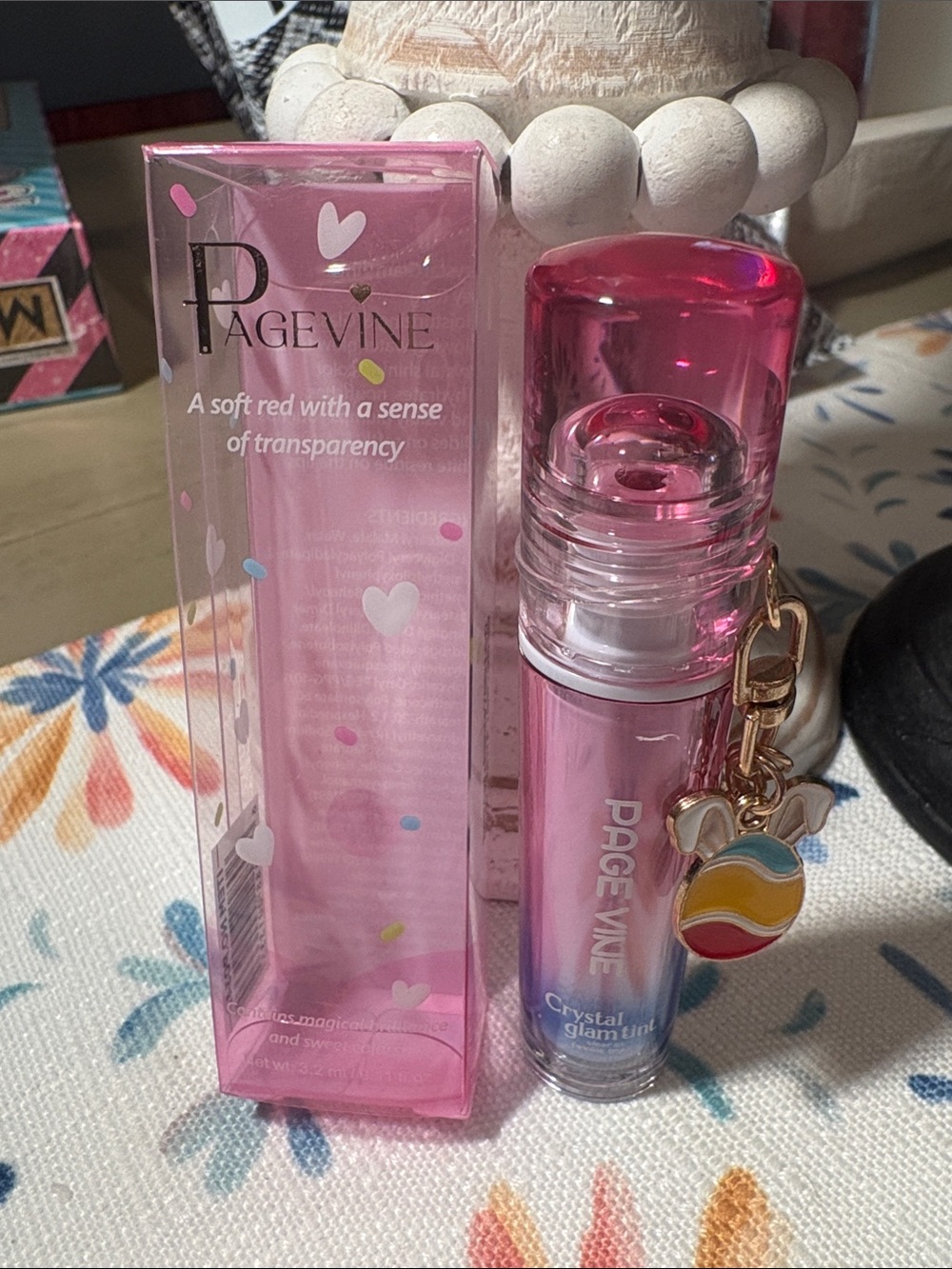 Crystal Glam Tint Lip Gloss — Sheer Pink Shine